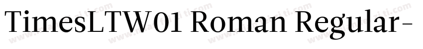 TimesLTW01 Roman Regular字体转换